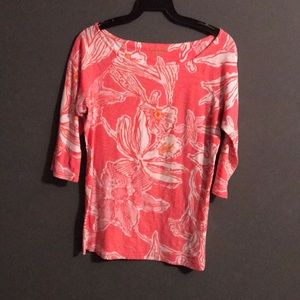 Lily Pulitzer 3/4 sleeve shirt